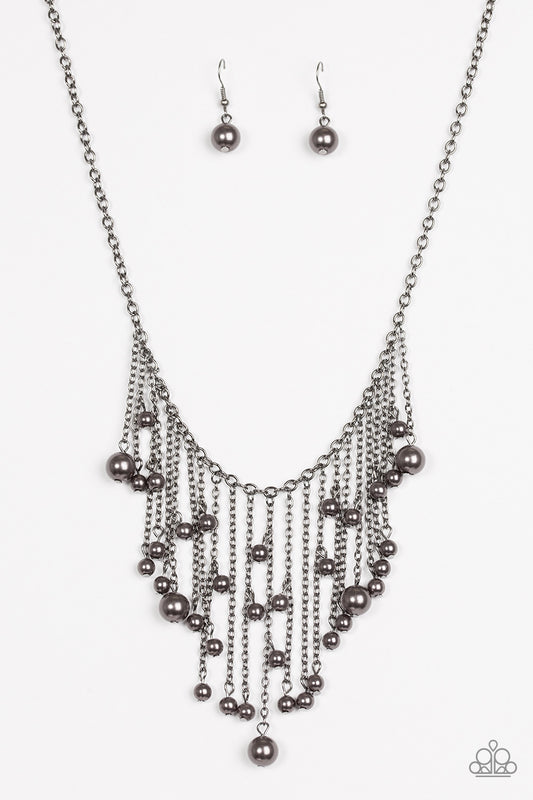 Paparazzi Catwalk Champ Black Short Necklace