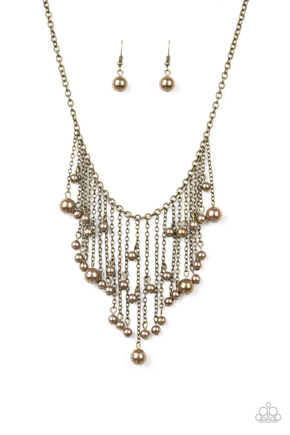 Badlands Treasure Hunt - Brass | Brass necklace, Paparazzi accessories,  Stone pendants