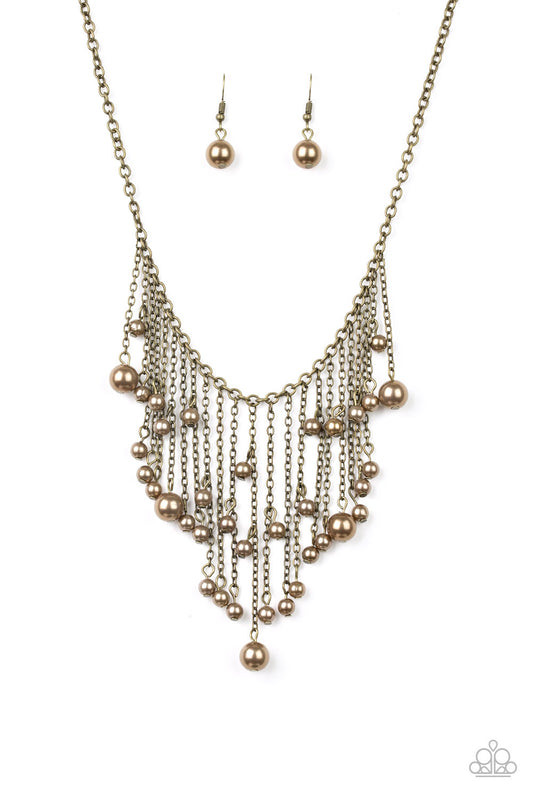 Paparazzi Catwalk Champ Brass Short Necklace