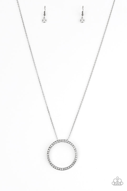 Paparazzi Center Of Attention Black Long Necklace