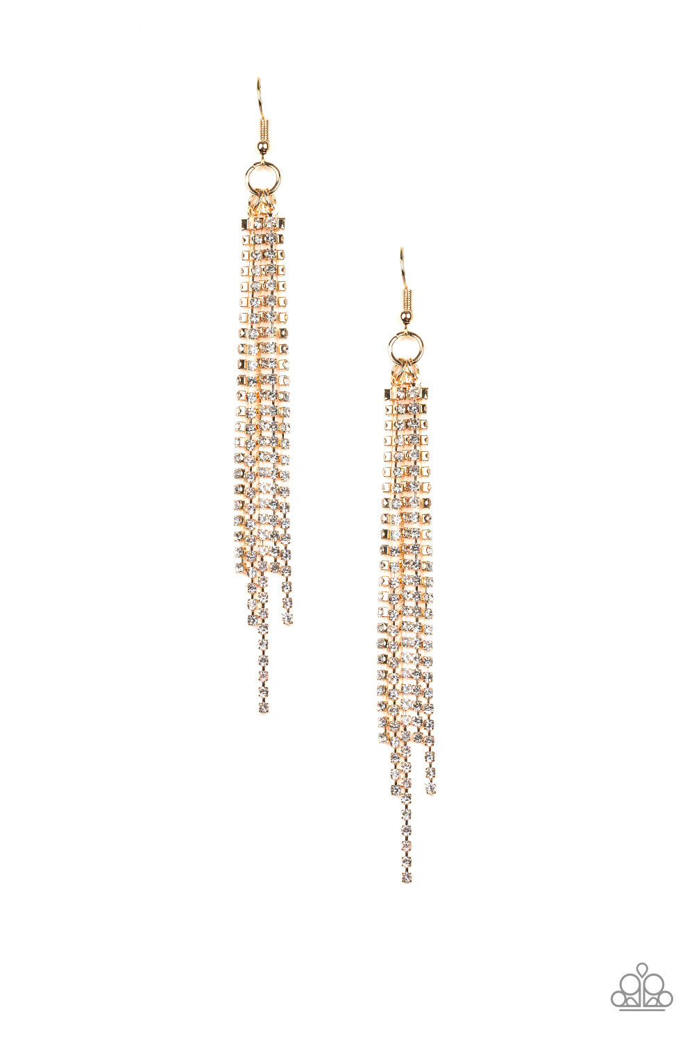 Paparazzi Center Stage Status Gold Fishhook Earrings