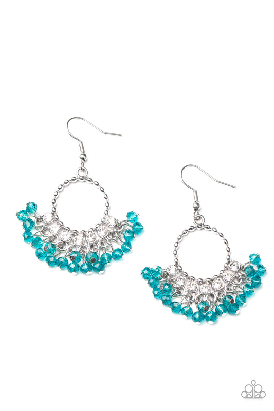 Paparazzi Charmingly Cabaret Blue Fishhook Earrings