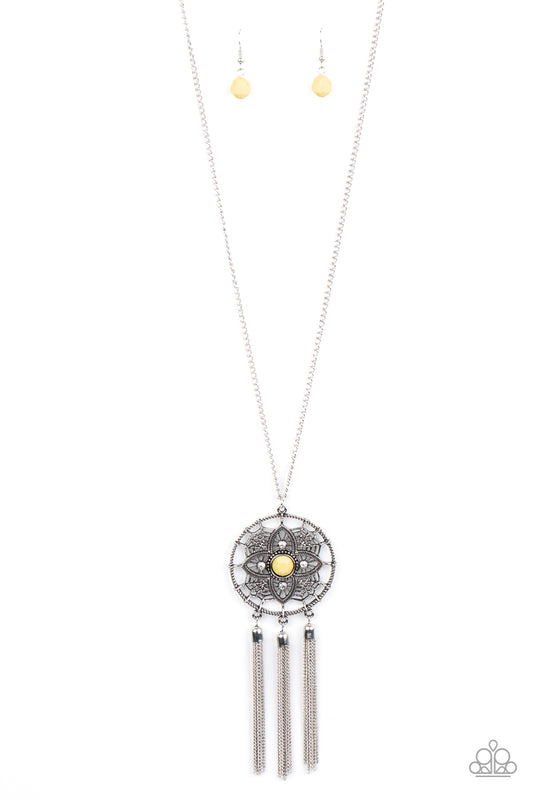 Paparazzi Chasing Dreams yellow Long Necklace