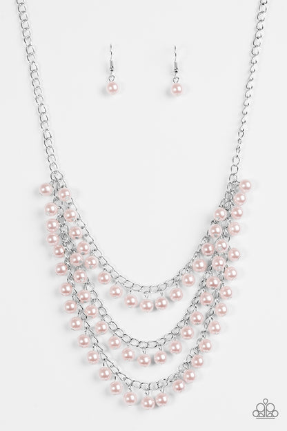 Paparazzi Chicly Classic Pink Short Necklace