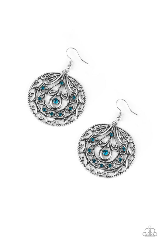 Paparazzi Choose To Sparkle Blue Fishhook Earrings