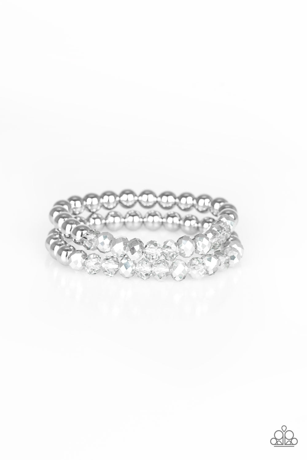 Paparazzi Chroma Color Silver Stretch Bracelet