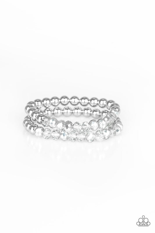 Paparazzi Chroma Color Silver Stretch Bracelet