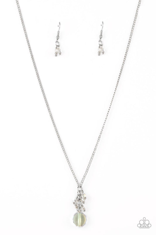 Paparazzi Clustered Candescence White Short Necklace