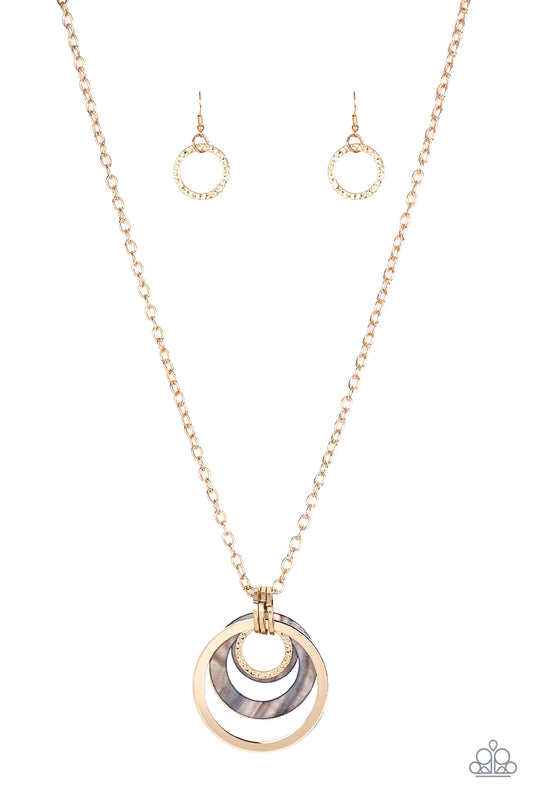 Paparazzi Coast Coasting Gold Long Necklace