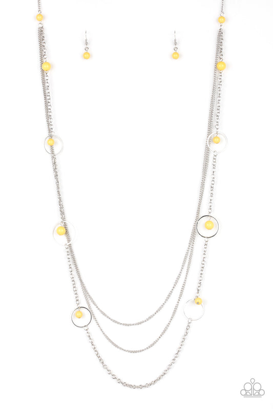 Paparazzi Collectively Carefree Yellow Long Necklace - P2WH-YWXX-214XX