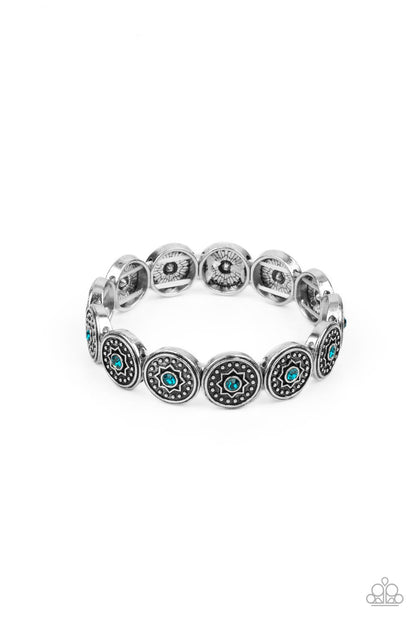 Paparazzi Colorfully Celestial Blue Stretch Bracelet