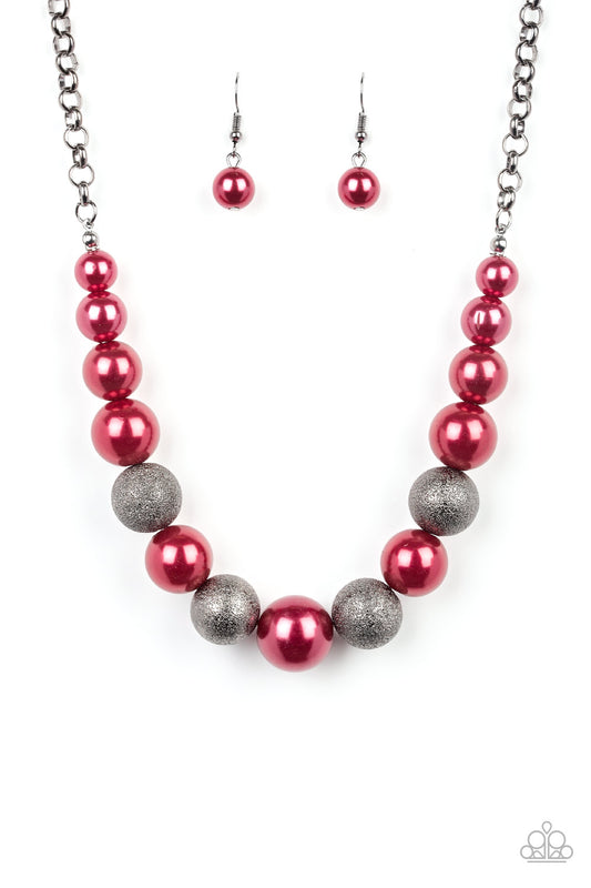 Paparazzi Color Me CEO Red Short Necklace