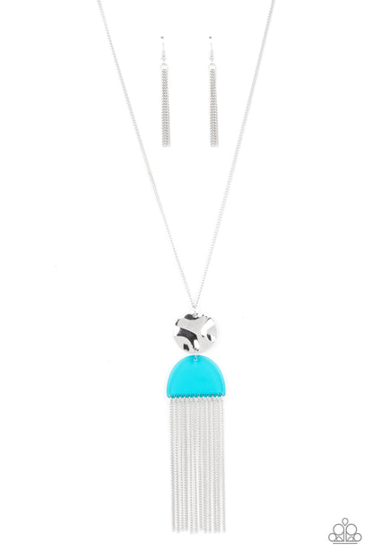 Paparazzi Color Me Neon Blue Long Necklace