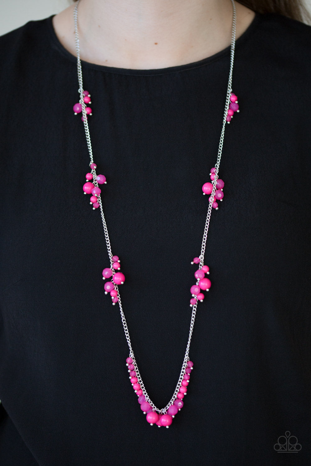 Paparazzi Coral Reefs Pink Long Necklace