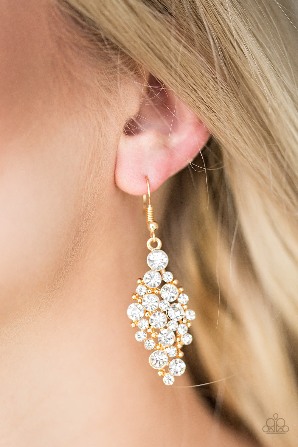 Paparazzi Cosmically Chic Gold Fishhook Earrings
