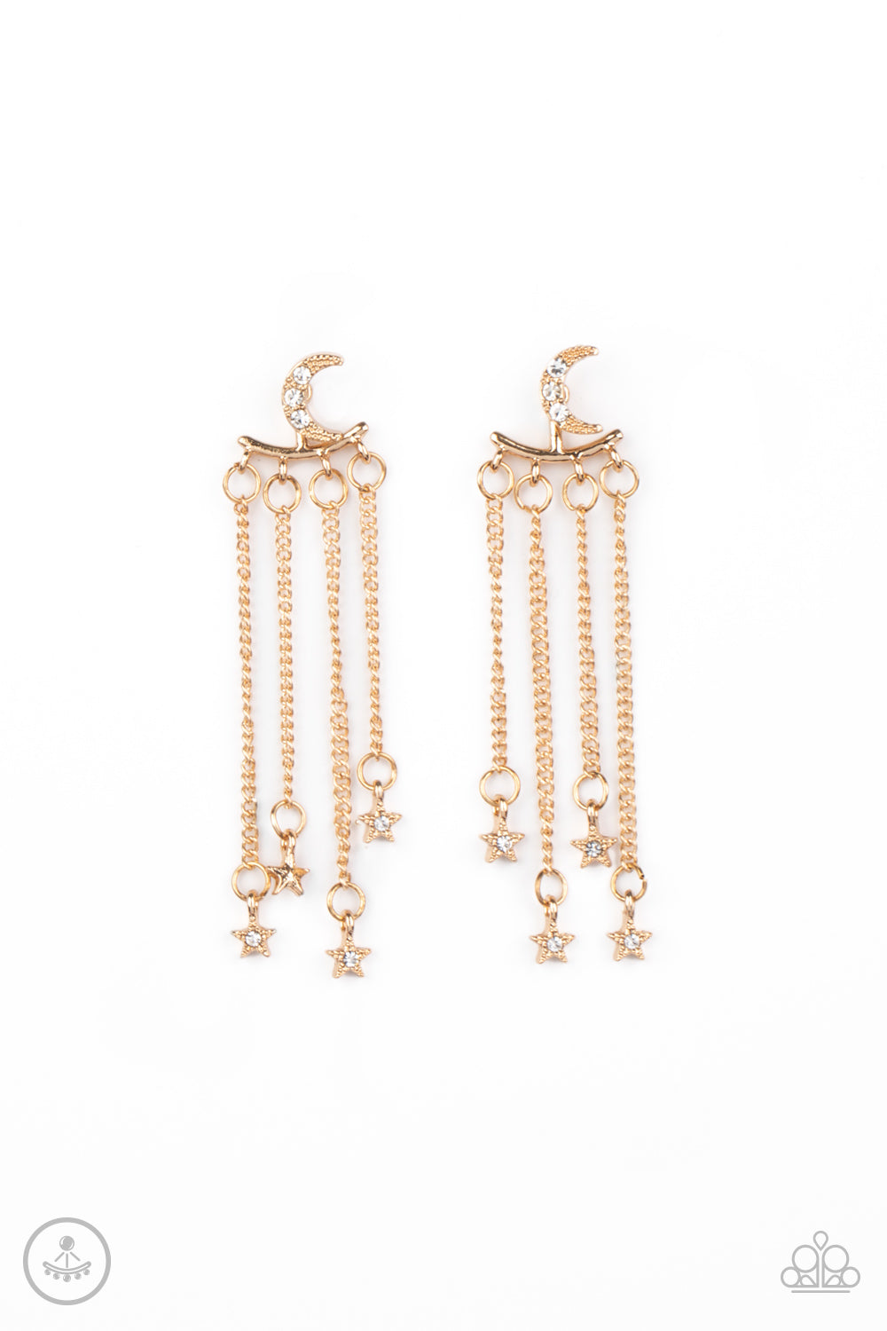 Paparazzi Cosmic Goddess Gold Jacket Post Earrings