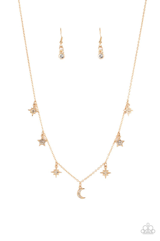 Paparazzi Cosmic Runway Gold Short Necklace