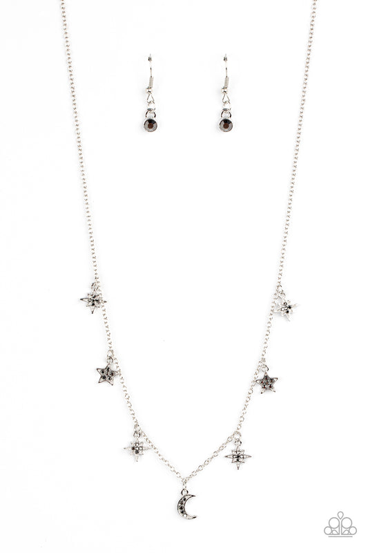 Paparazzi Cosmic Runway Silver Short Necklace - P2DA-SVXX-256XX