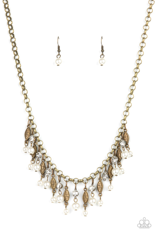 Paparazzi Cosmopolitan Couture Brass Short Necklace