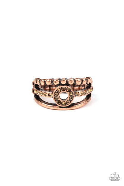 Paparazzi Cost Of Living Copper Ring