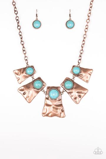 Paparazzi Cougar Copper Short Necklace