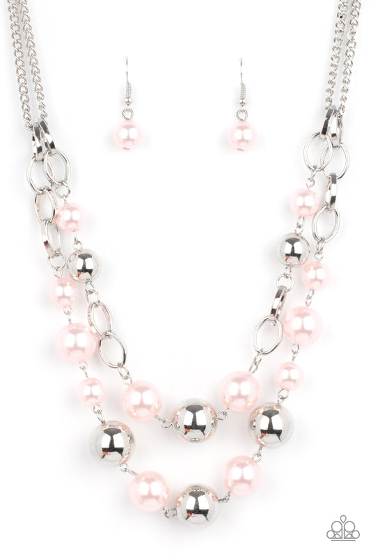 Paparazzi Countess Your Blessings Pink Short Necklace