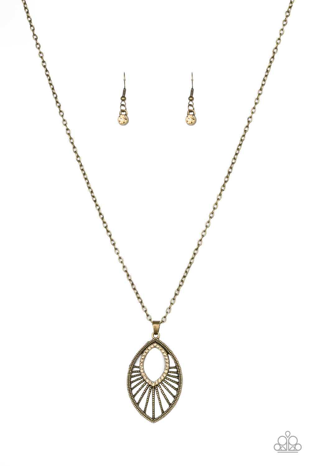 Paparazzi Court Couture Brass Long Necklace