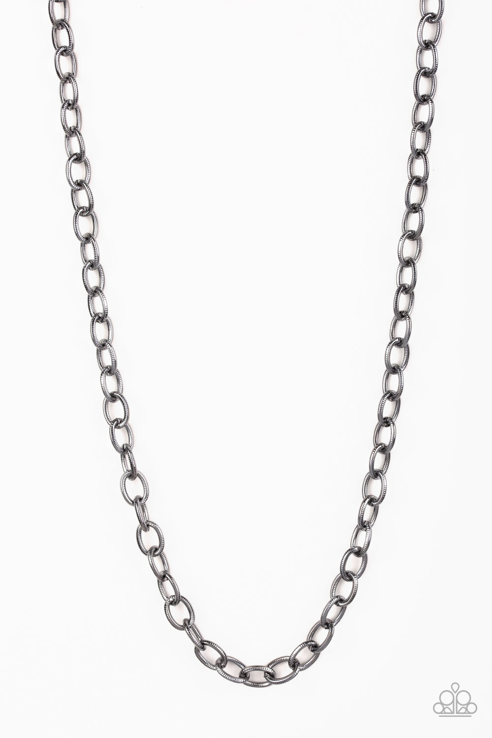 Paparazzi Courtside Seats Black Men's Short Necklace