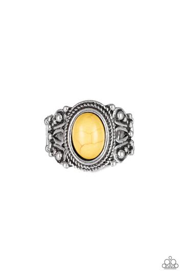 Paparazzi Coyote Canyon Yellow Stone Ring