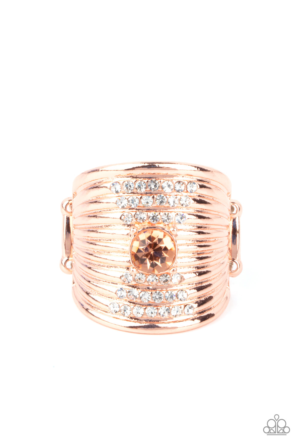 Paparazzi Crystal Corsets Copper Ring