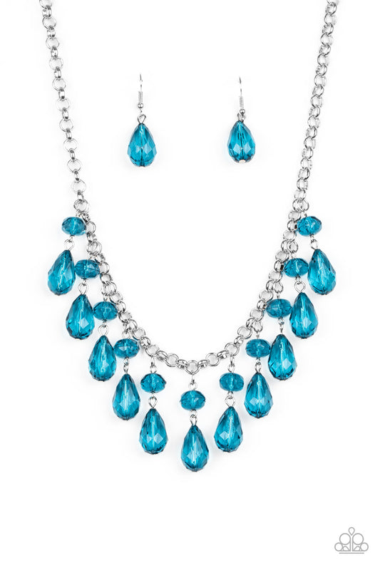 Paparazzi Crystal Enchantment Blue Short Necklace