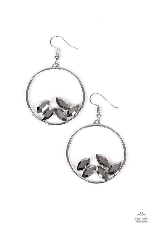 Paparazzi Cue The Confetti Silver Fishhook Earrings