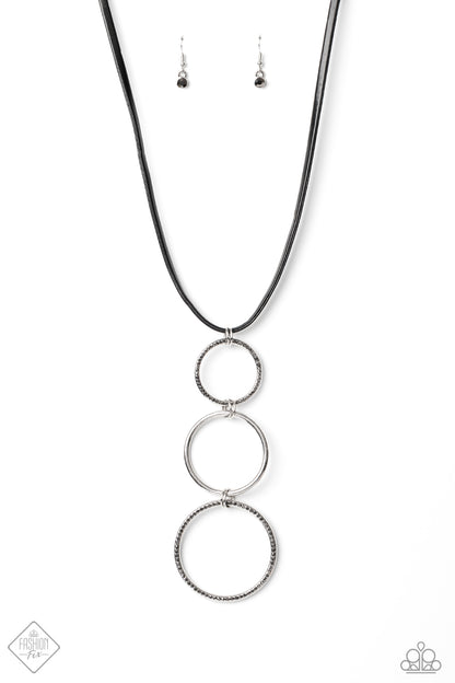 Paparazzi Curvy Couture Silver Long Necklace - Fashion Fix Magnificent Musings December 2020