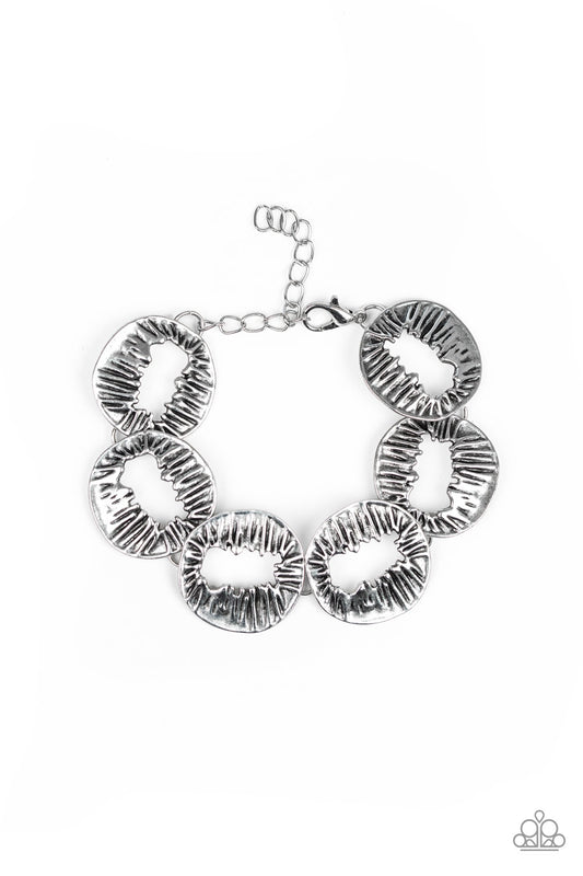 Paparazzi Cut It Out Silver Clasp Bracelet