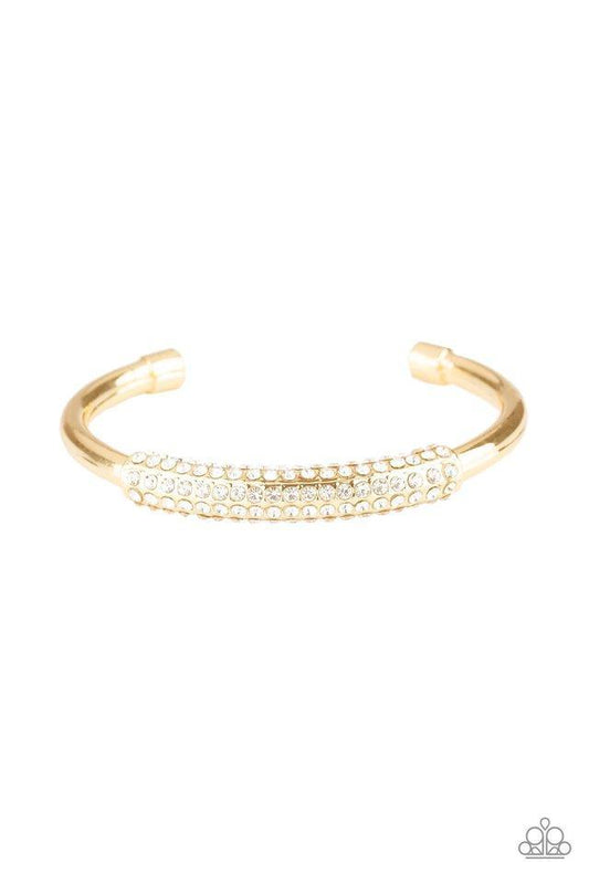 Paparazzi Day to Day Dazzle Gold Cuff Bracelet
