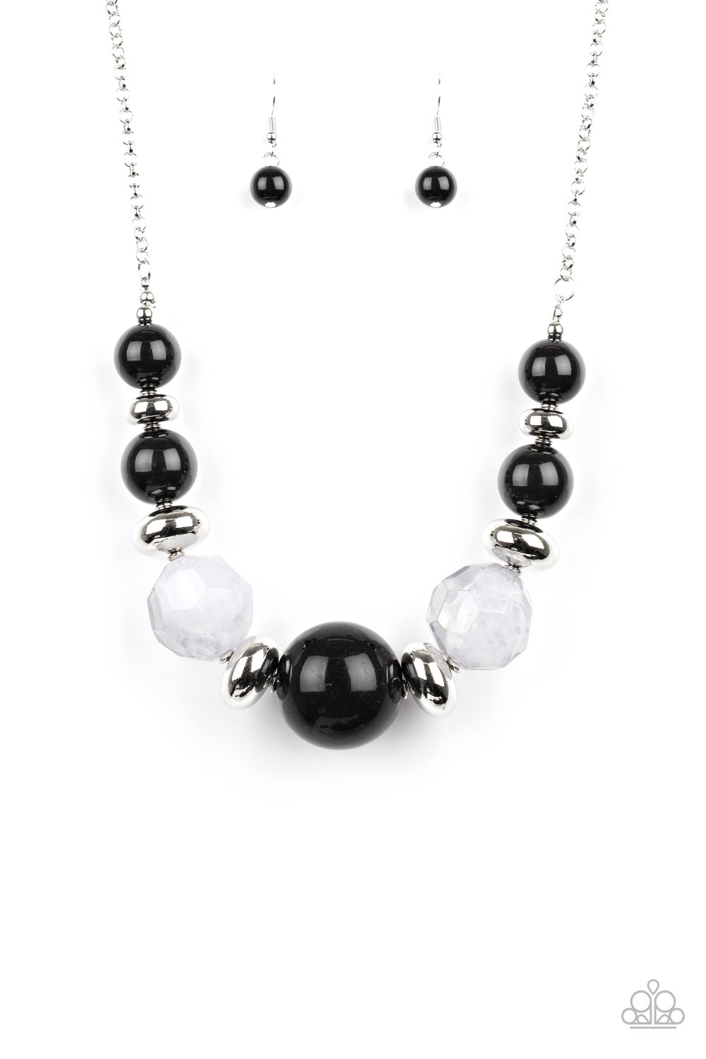 Paparazzi Daytime Drama Black Short Necklace