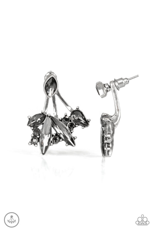 Paparazzi Deco Dynamite Silver Jacket Post Earrings