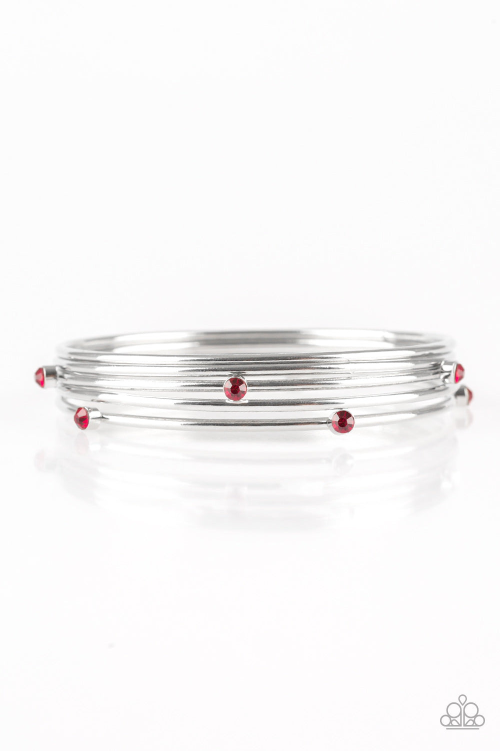 Paparazzi Delicate Decadence Red Bangle Bracelet