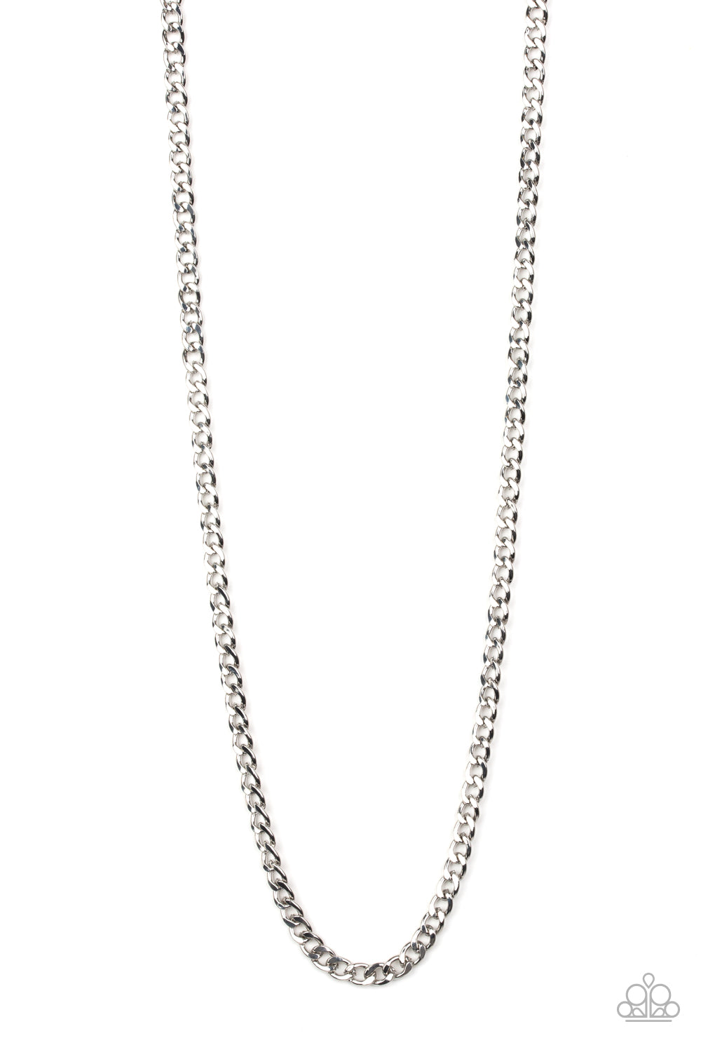 Paparazzi Delta Silver Men's Long Necklace