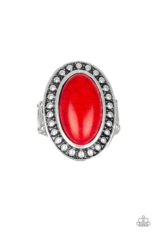 Paparazzi Desert Heat Red Stone Ring