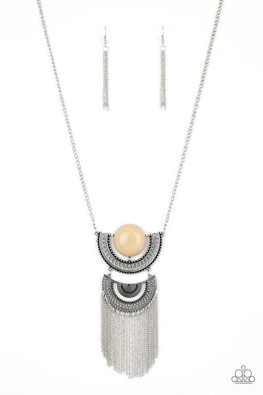 Paparazzi Desert Diviner Brown Long Necklace