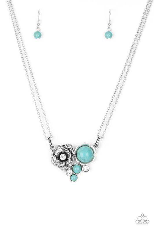 Paparazzi Desert Harvest Blue Short Necklace