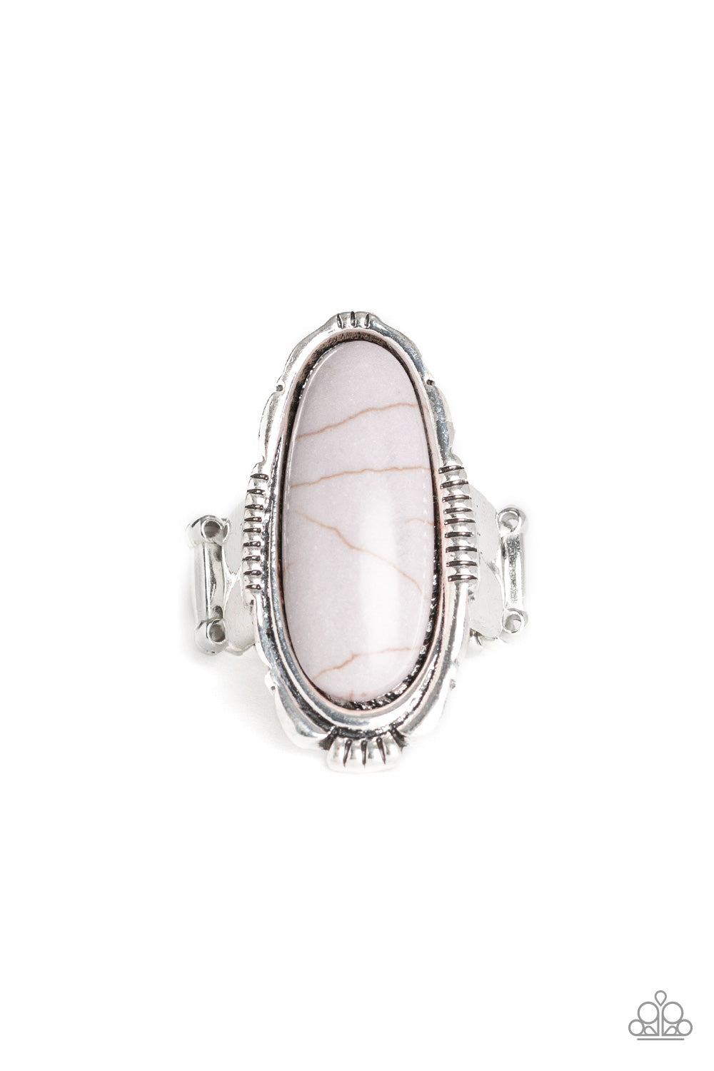 Paparazzi Desert Thirst Silver Stone Ring