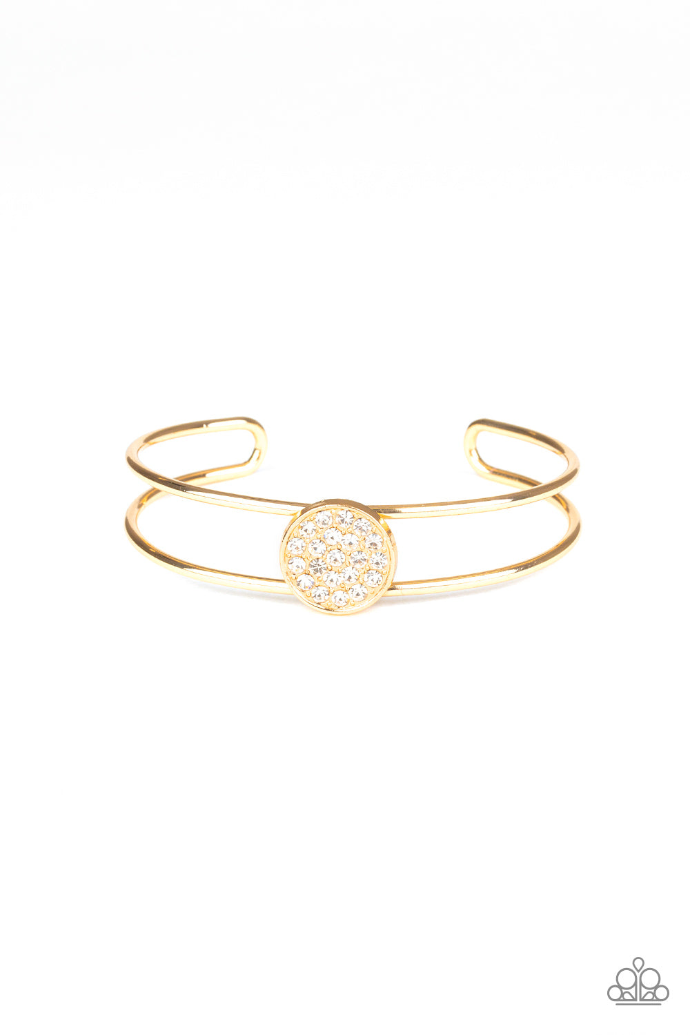 Paparazzi Dial Up The Dazzle Gold Cuff Bracelet