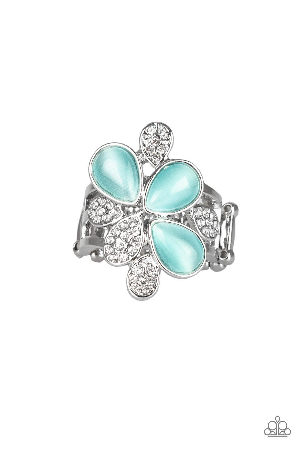 Paparazzi Diamond Daisies Blue Ring