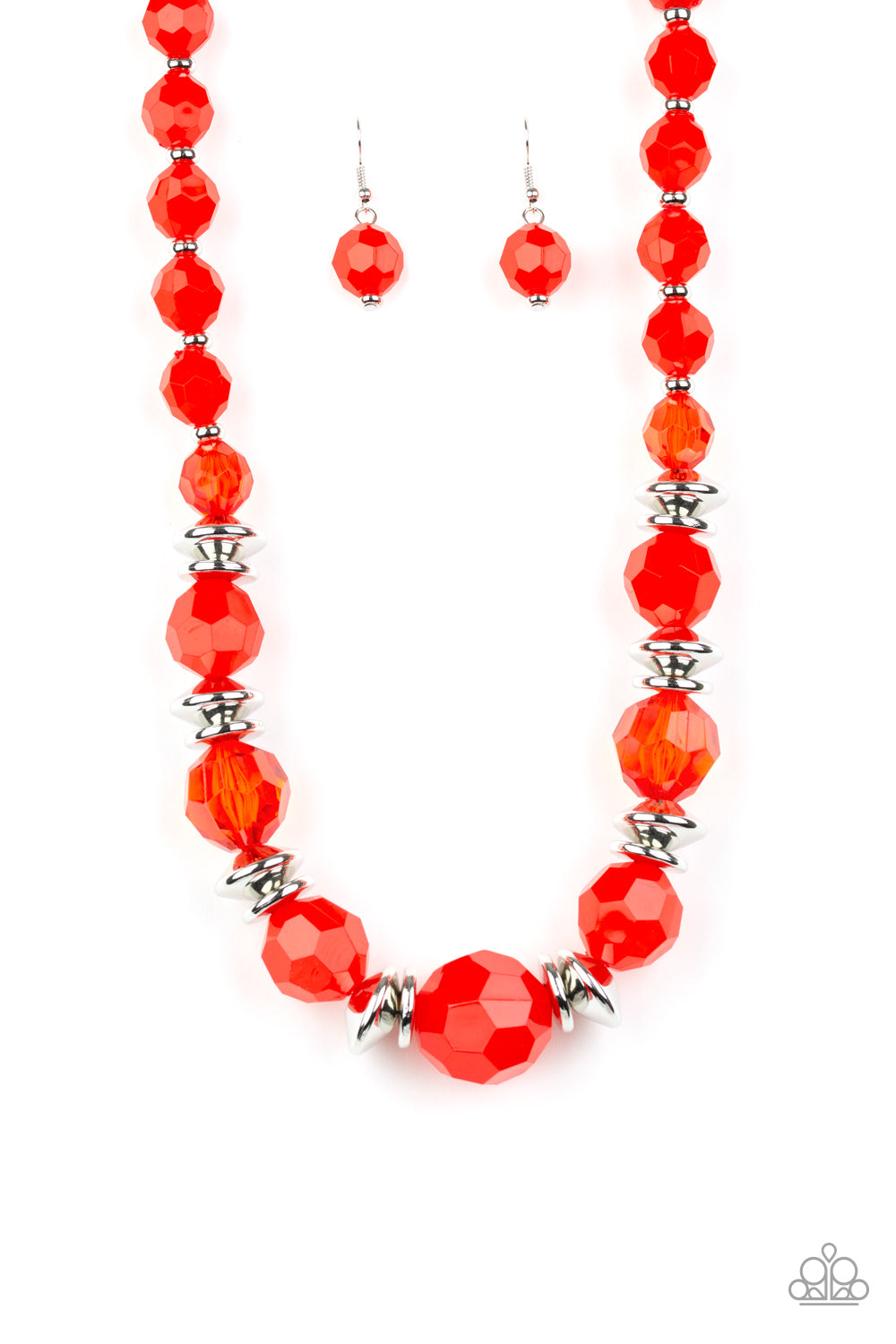 Paparazzi Dine and Dash Red Short Necklace