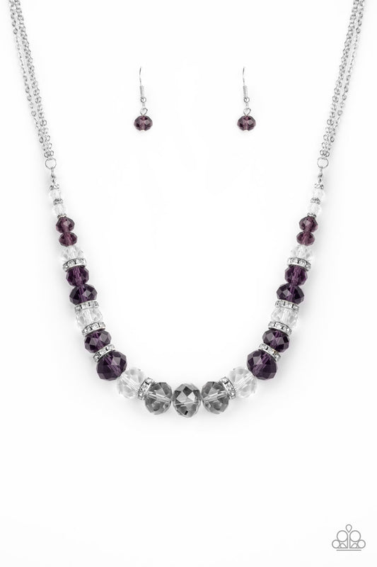 Paparazzi Distracted By Dazzle Purple Short Necklace