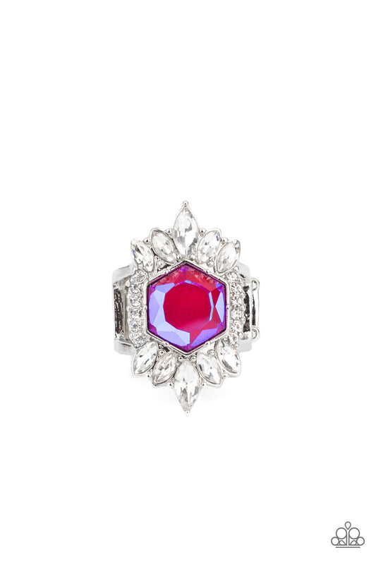 Paparazzi Divine Intervention Pink Ring - P4ST-PKXX-004XX