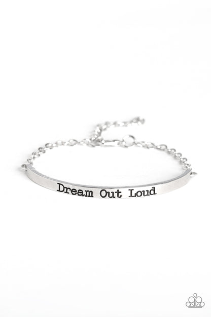 Paparazzi Dream Out Loud Silver Clasp Bracelet