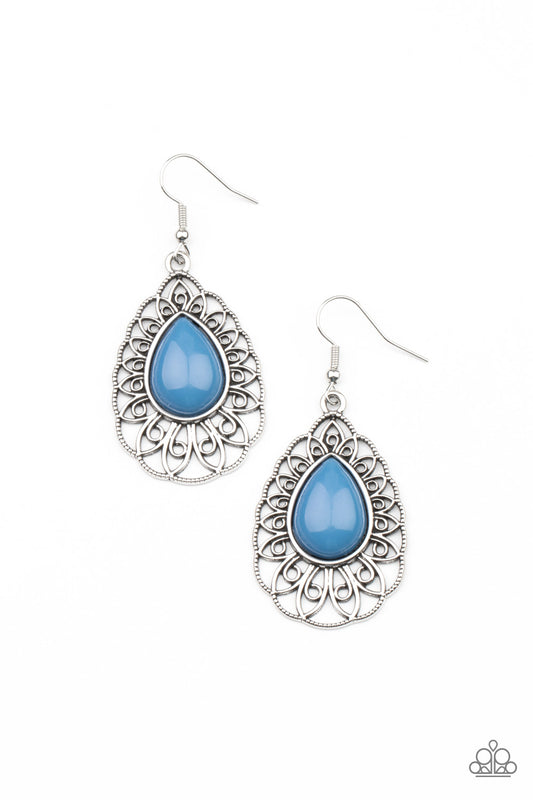 Paparazzi Dream Staycation Blue Fishhook Earrings - P5WH-BLXX-231XX